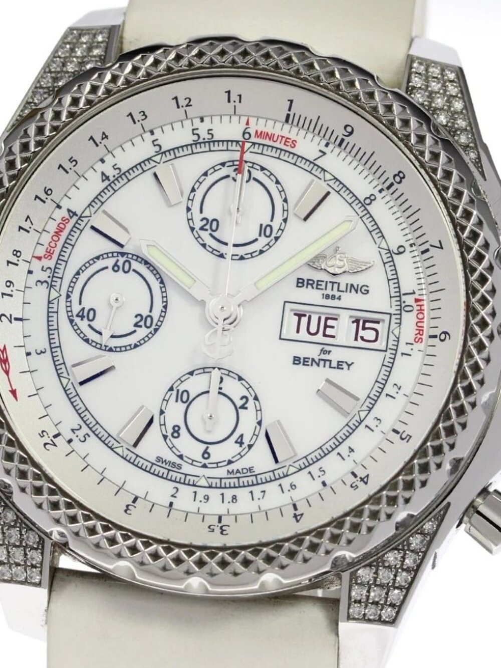 BREITLING Bentley GT2 A13365 Chronograph white Dial Automatic Men's Watch_713943